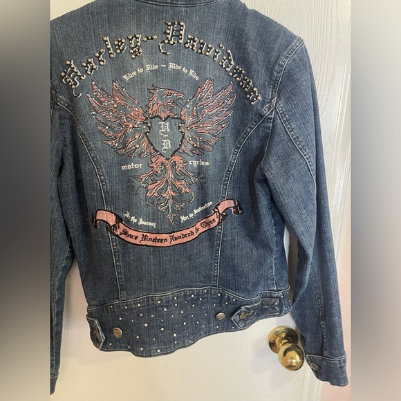 Women’s Harley Davidson, jean jacket size medium good condition - Picture 5 of 10